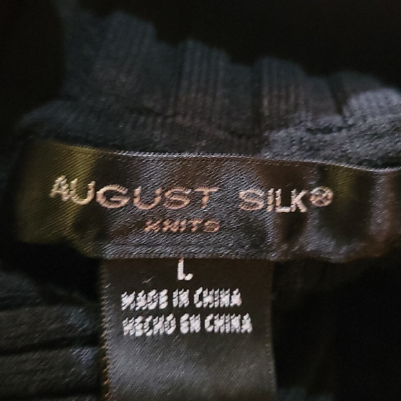 August Silk Women's Black Shell Sz. L - Picture 3 of 3